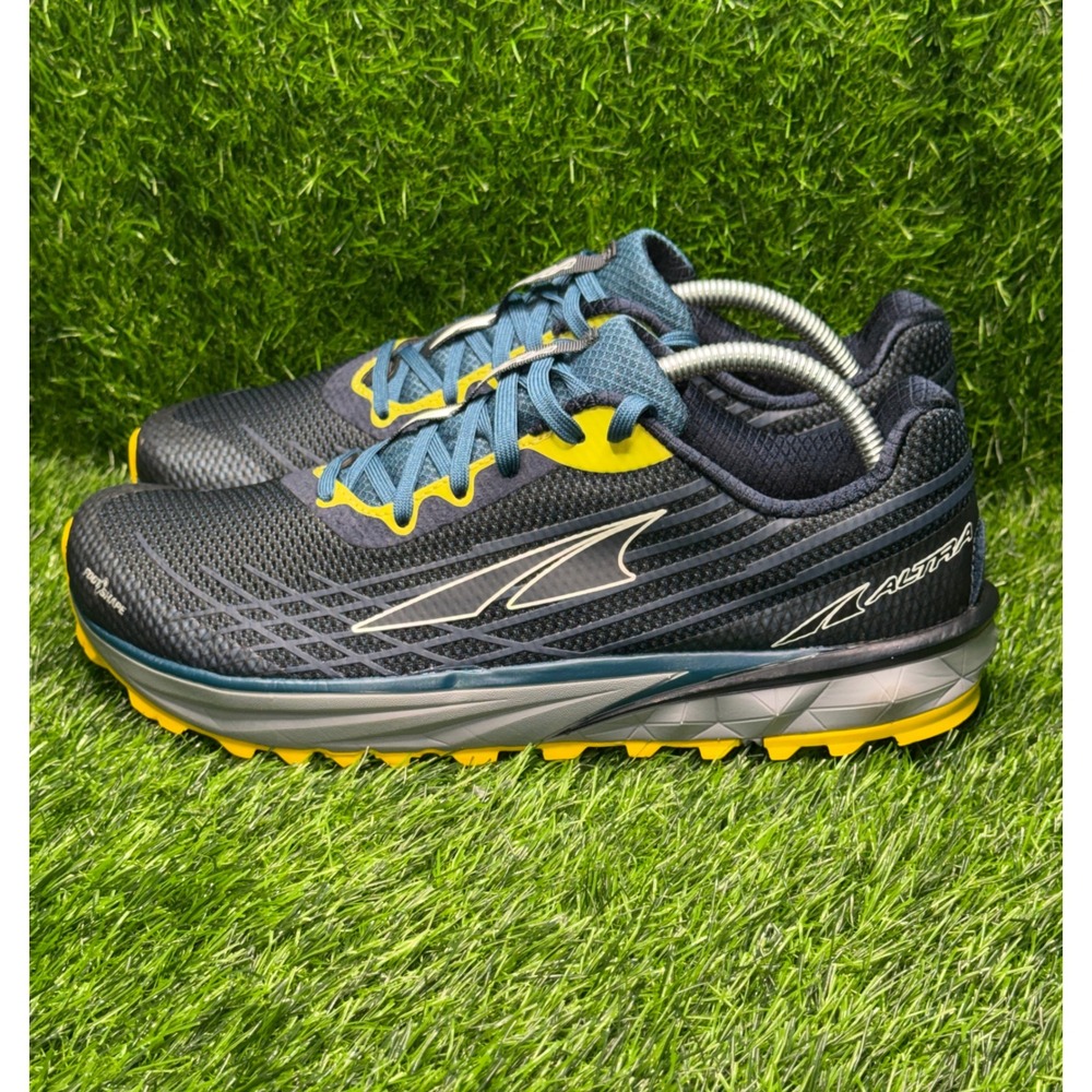 Altra Timp 2 Mens Size 10.5 Trail Running Shoes Black Blue Yellow AL0A4PE9417